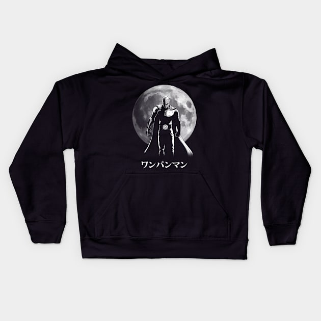 Saitama Serious anime fanart Kids Hoodie by Planet of Tees